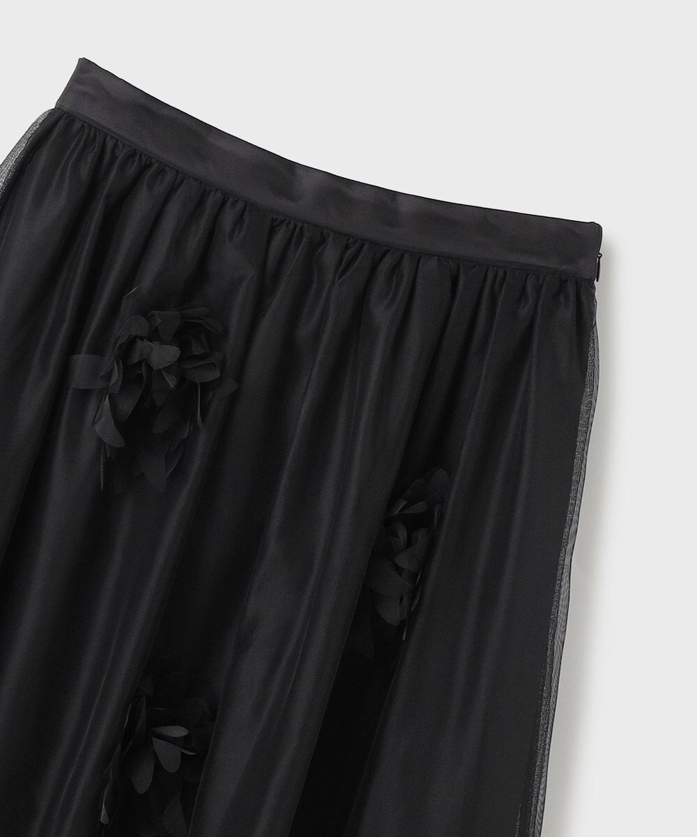 GRACE CONTINENTAL メッシュフラワースカート 