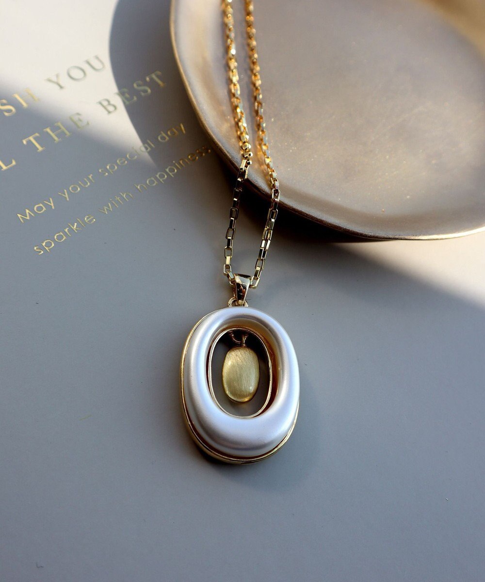 Tiaclasse 【安田美沙子さん着用・2way】オーバルパールロングネックレス 