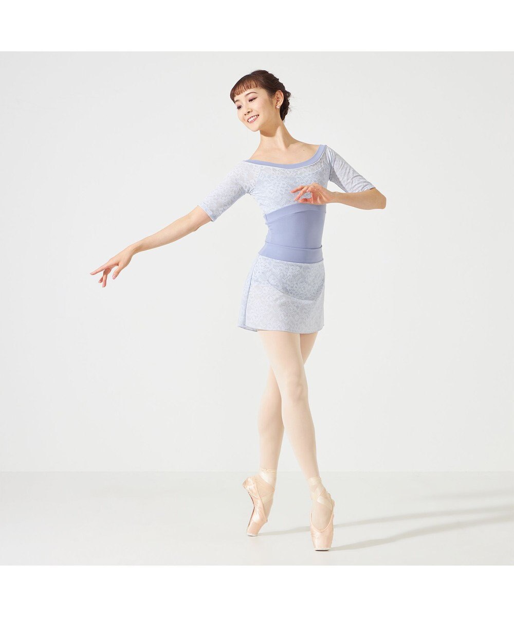 Chacott ハーフスリーブレオタード 