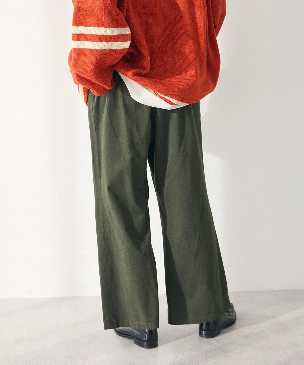 CRAFT STANDARD BOUTIQUE 刺繍入ツイルパンツ 