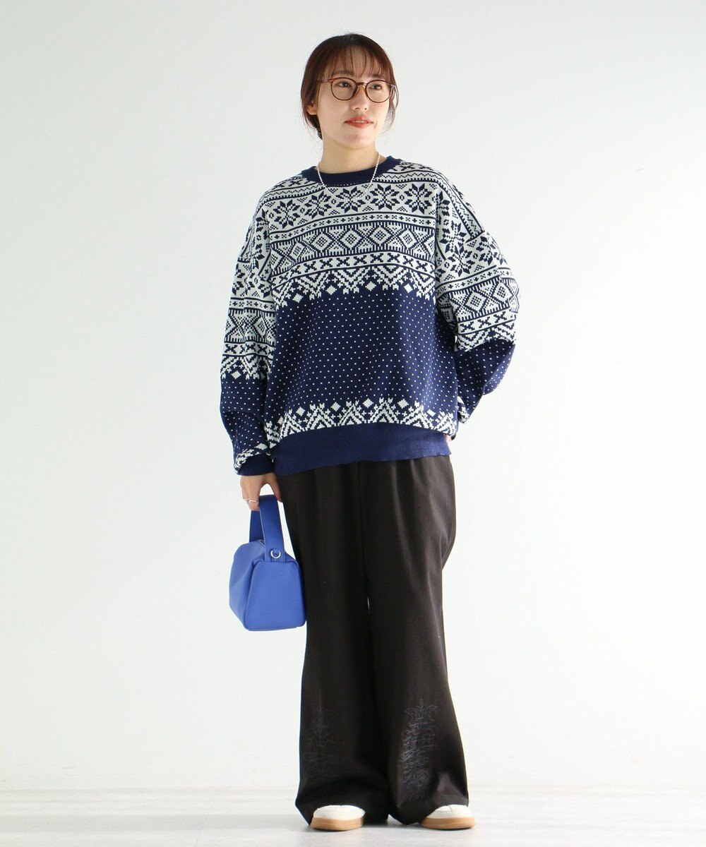 CRAFT STANDARD BOUTIQUE 刺繍入ツイルパンツ 