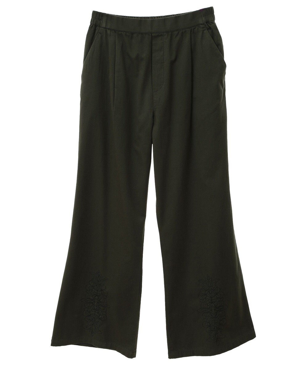 CRAFT STANDARD BOUTIQUE 刺繍入ツイルパンツ 