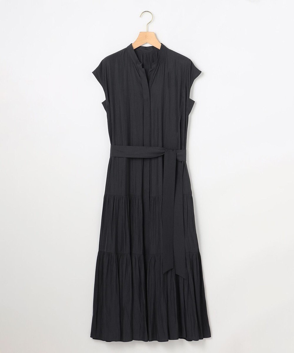 組曲 S 【WEB限定】ギャザーライトデシン ティアードワンピース 