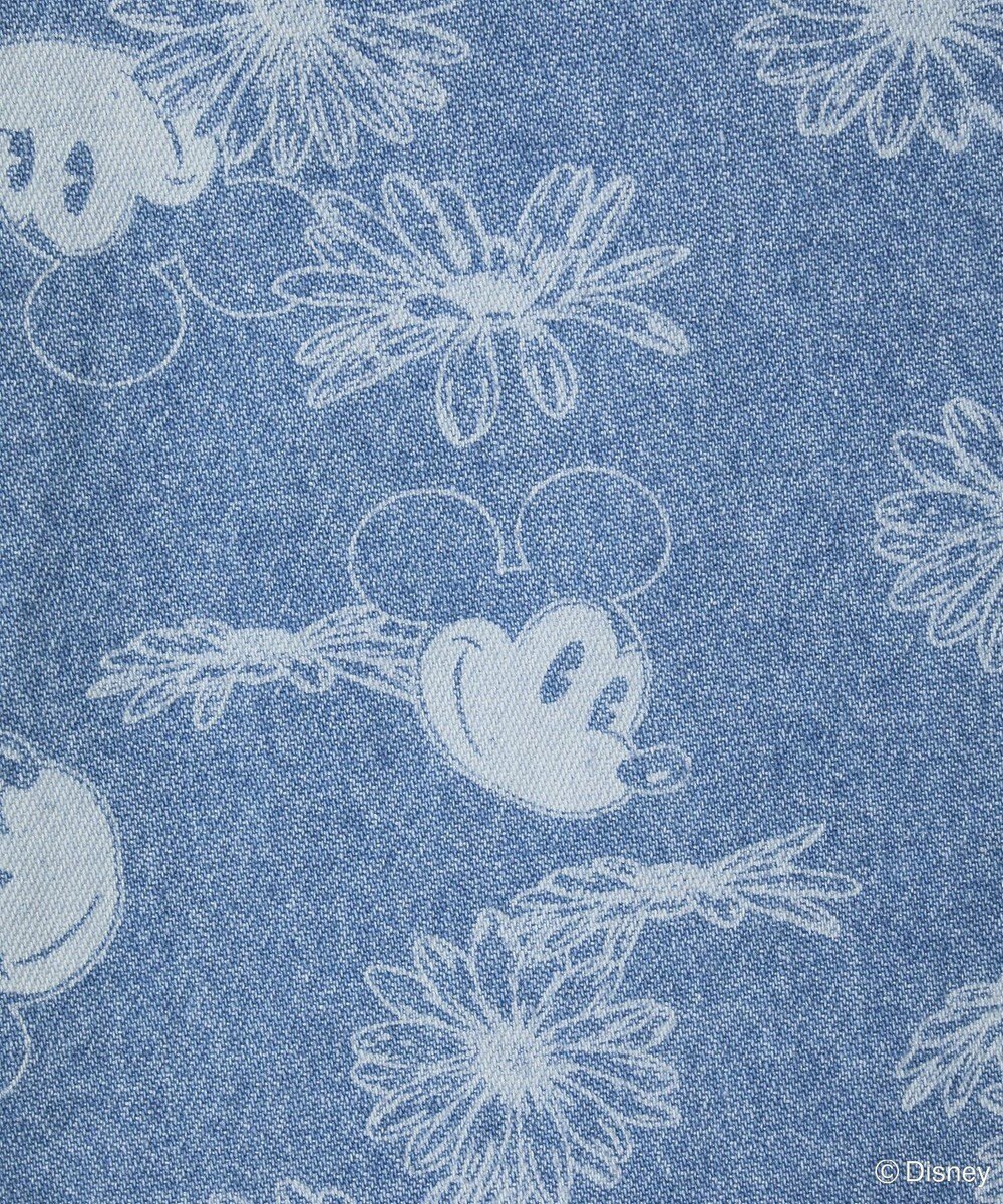 Green Parks ミッキー＆フレンズ／花柄デニムシャツ 