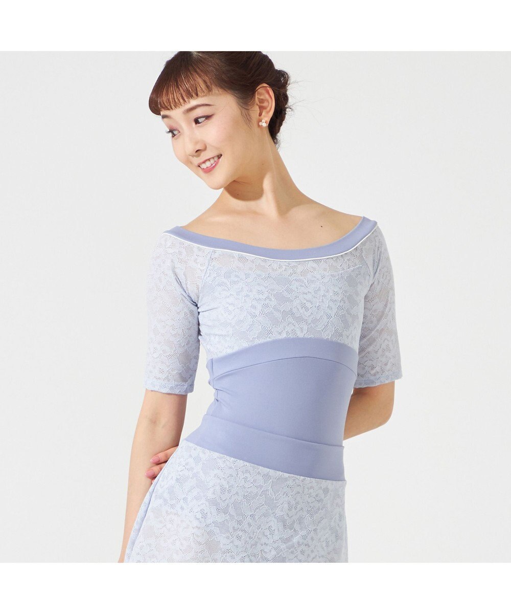 Chacott ハーフスリーブレオタード 