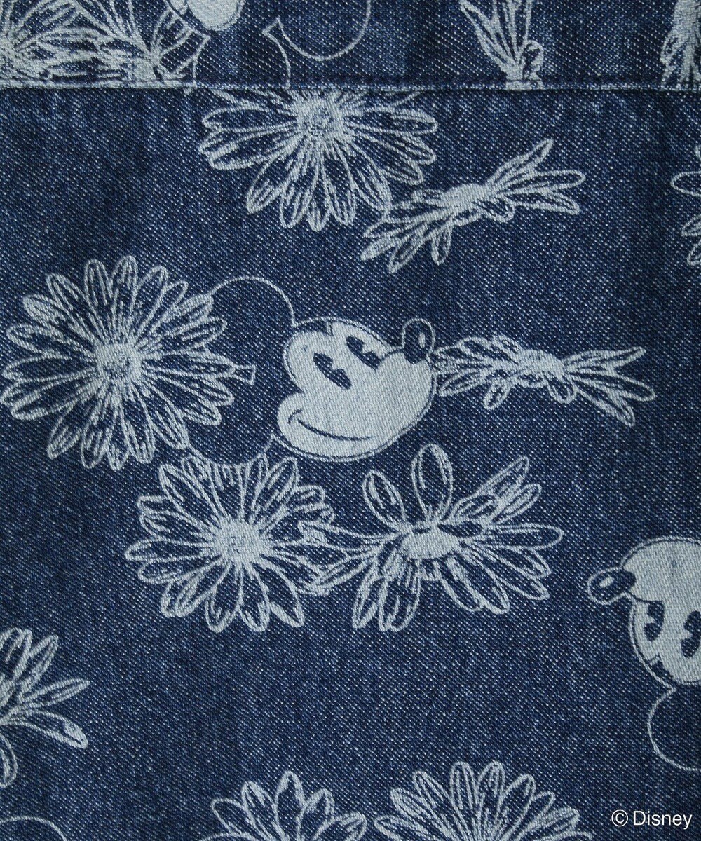 Green Parks ミッキー＆フレンズ／花柄デニムシャツ 
