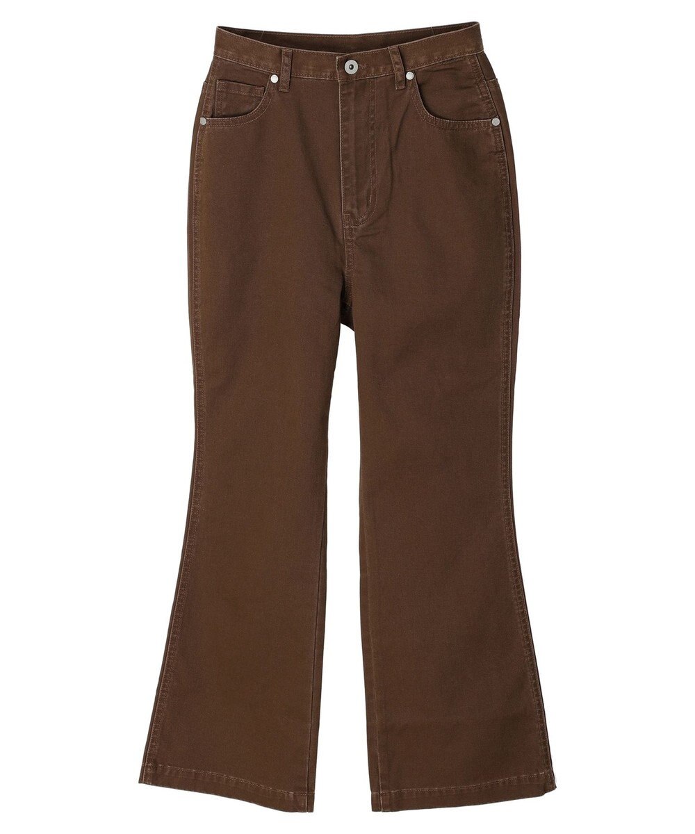 earth music&ecology カラーフレアパンツ 