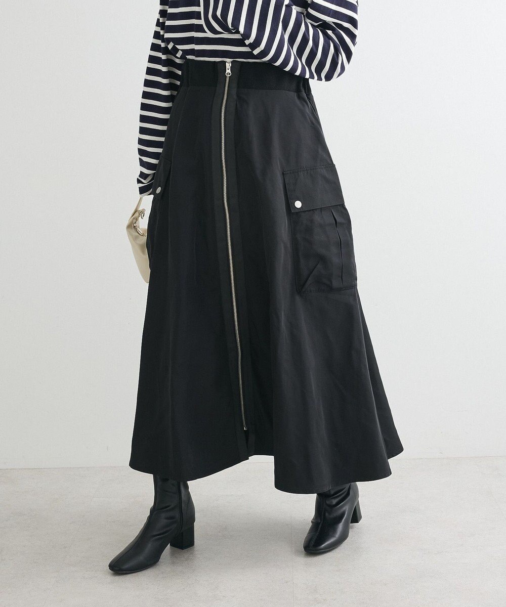 Green Parks ・ＳＵＧＡＲ　ＳＰＯＯＮ　ミリタリーフレアスカート 