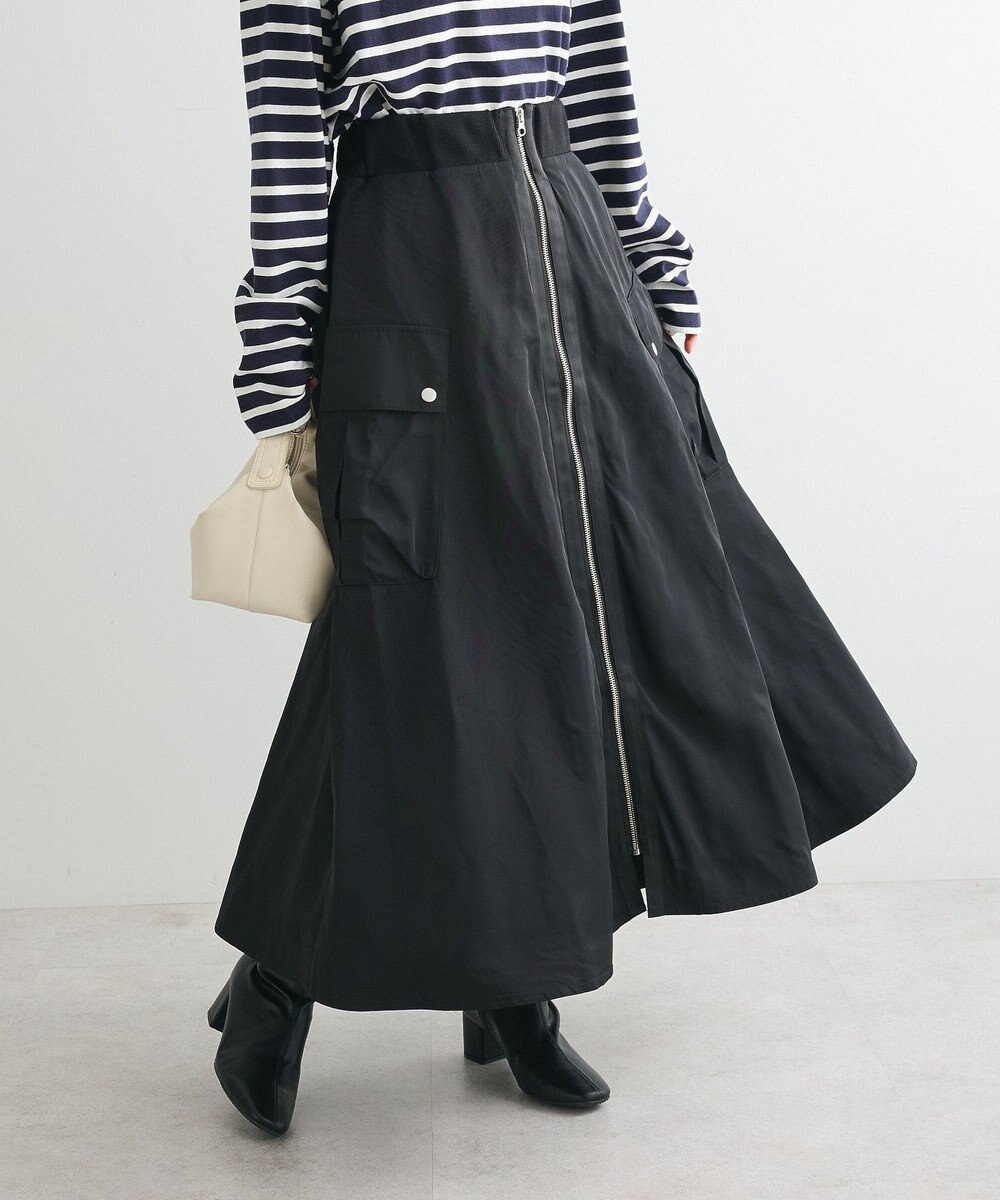 Green Parks ・ＳＵＧＡＲ　ＳＰＯＯＮ　ミリタリーフレアスカート 