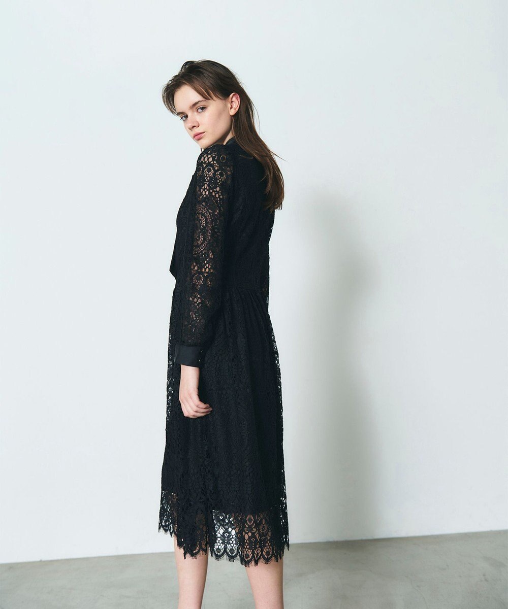 GRACE CONTINENTAL レースボウタイワンピース 