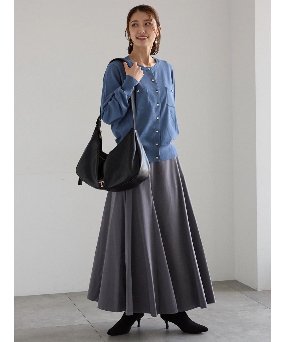 Te chichi ポケットデザインクルーネックカーディガン 