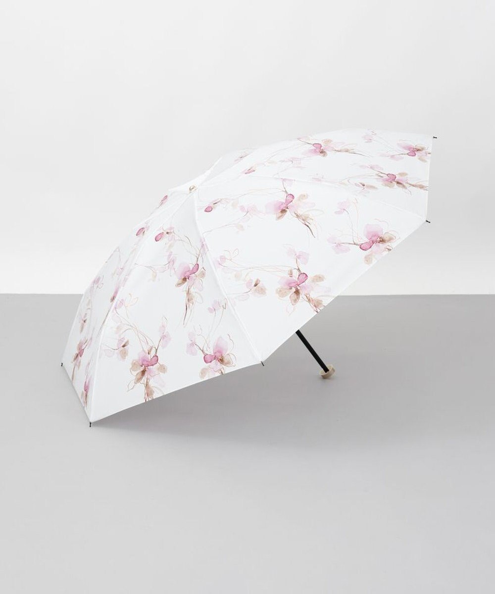 AURORA 【 JILL STUART（ジル スチュアート）】グラデーションフラワープリント雨傘（折りたたみ傘） 