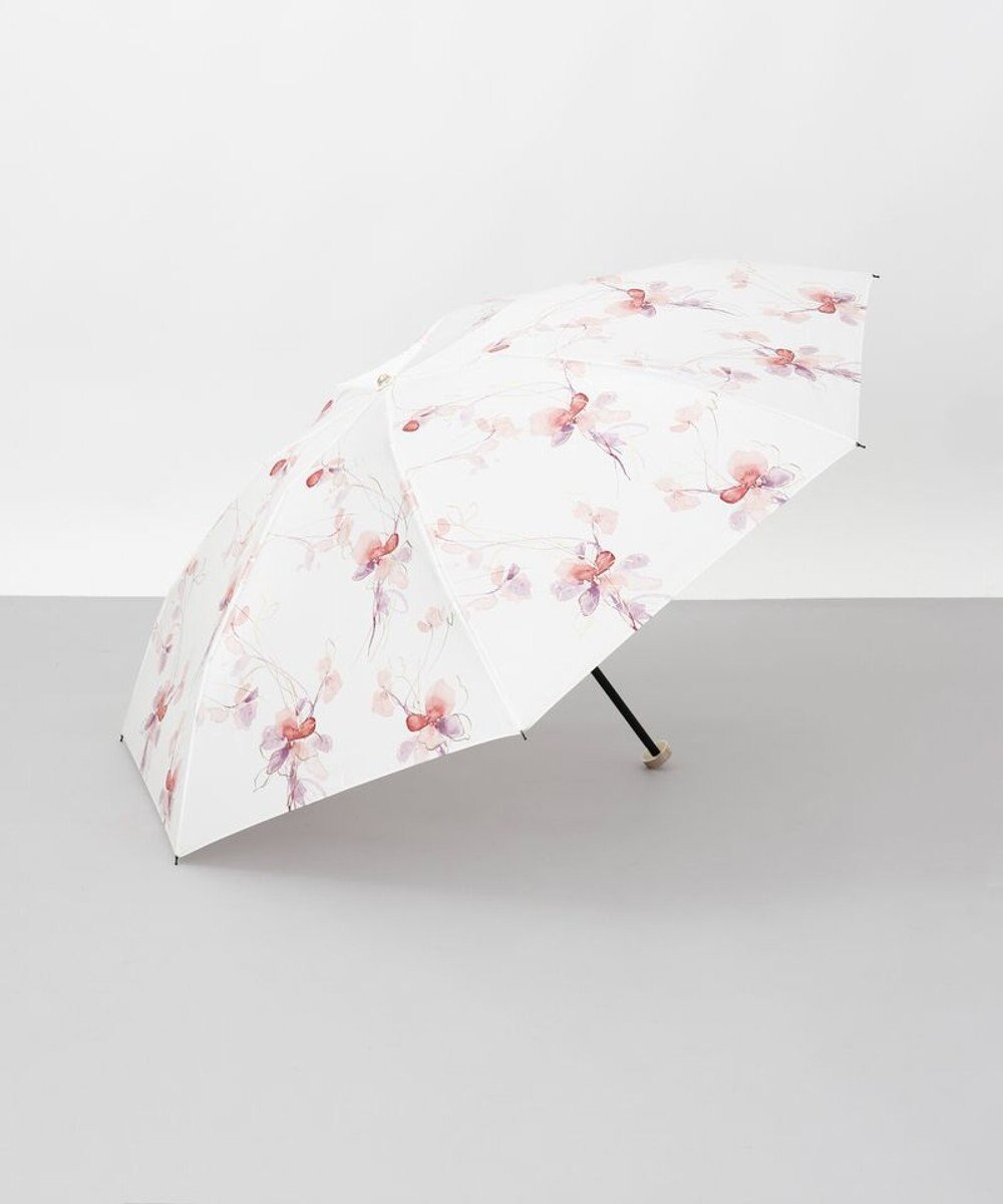 AURORA 【 JILL STUART（ジル スチュアート）】グラデーションフラワープリント雨傘（折りたたみ傘） 