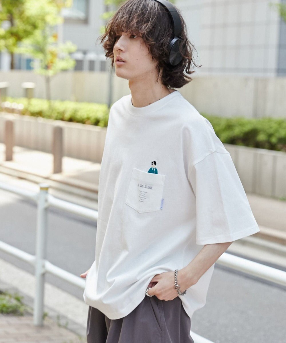WEGO 【ユニセックス着用ITEM/手洗い可/MLサイズ】CITY　BOYS　ポケットT（S） 