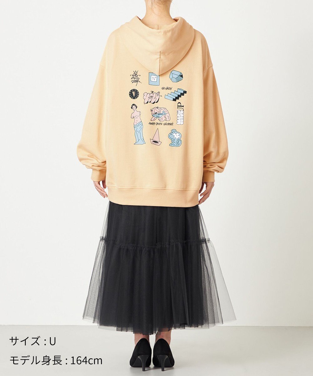 NAVE 【xNAVE】Six Sence Recordコラボ グラフィックフーディスウェット 