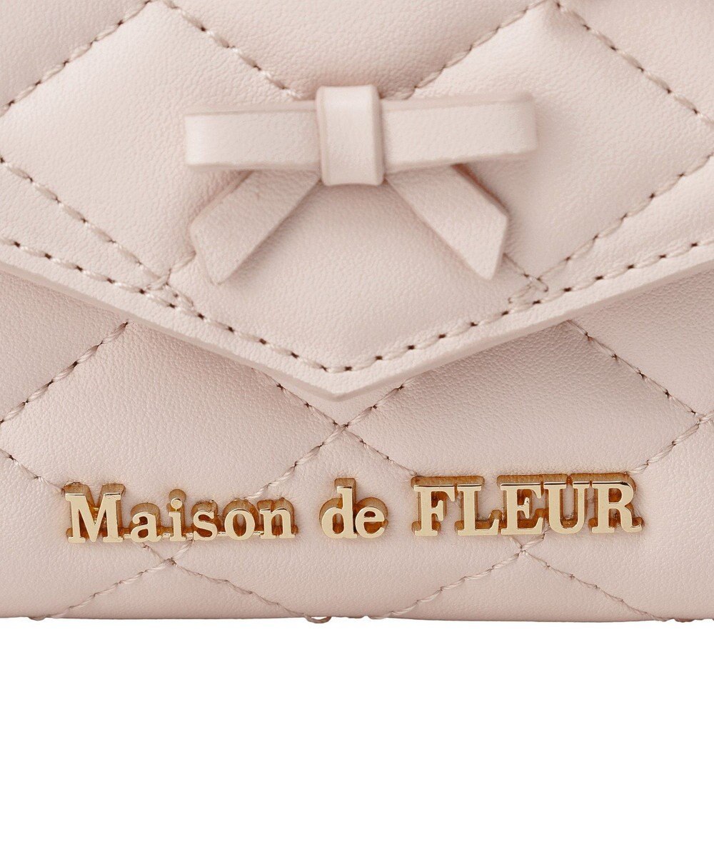 Maison de FLEUR ロンバスキルトリボンウォレット 