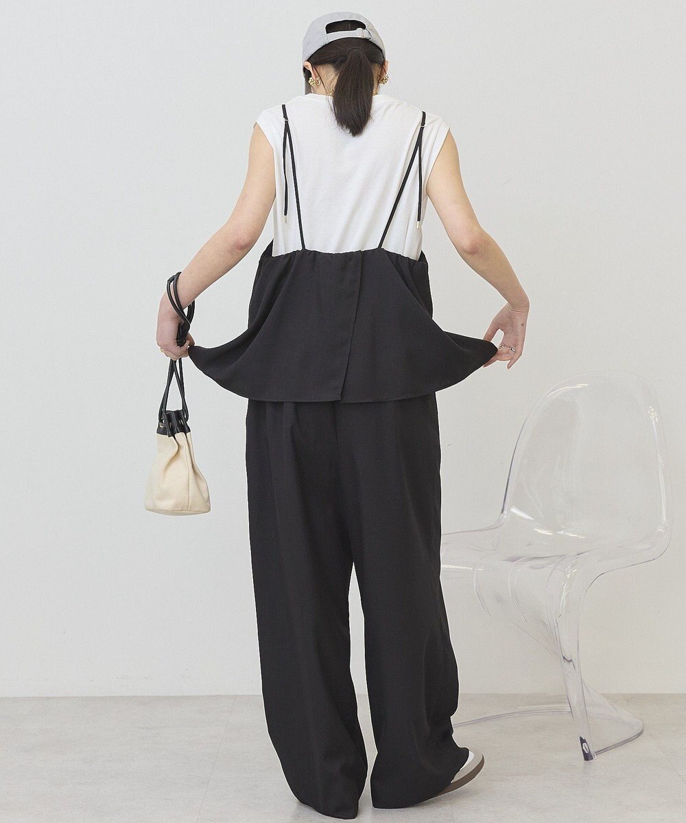 AMERICAN HOLIC リネンライクビスチェサロペット 