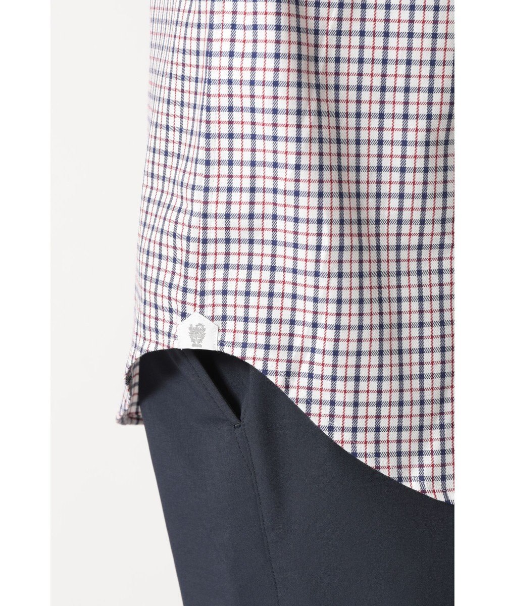 DAKS SIDGRAS ポプリンミニチェックシャツ 