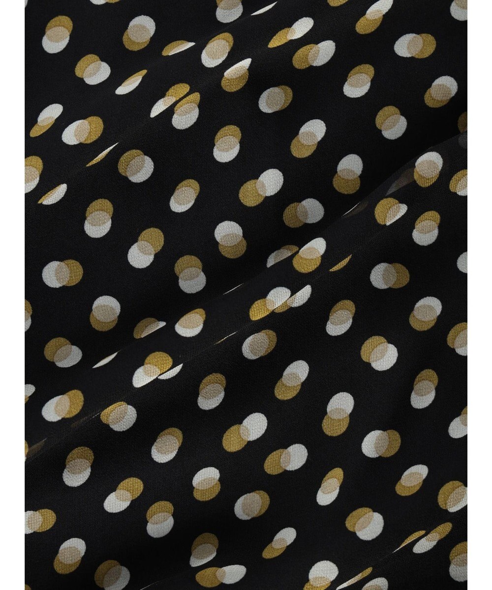 Green Parks armonia．ドットプリントパイピングワンピース 