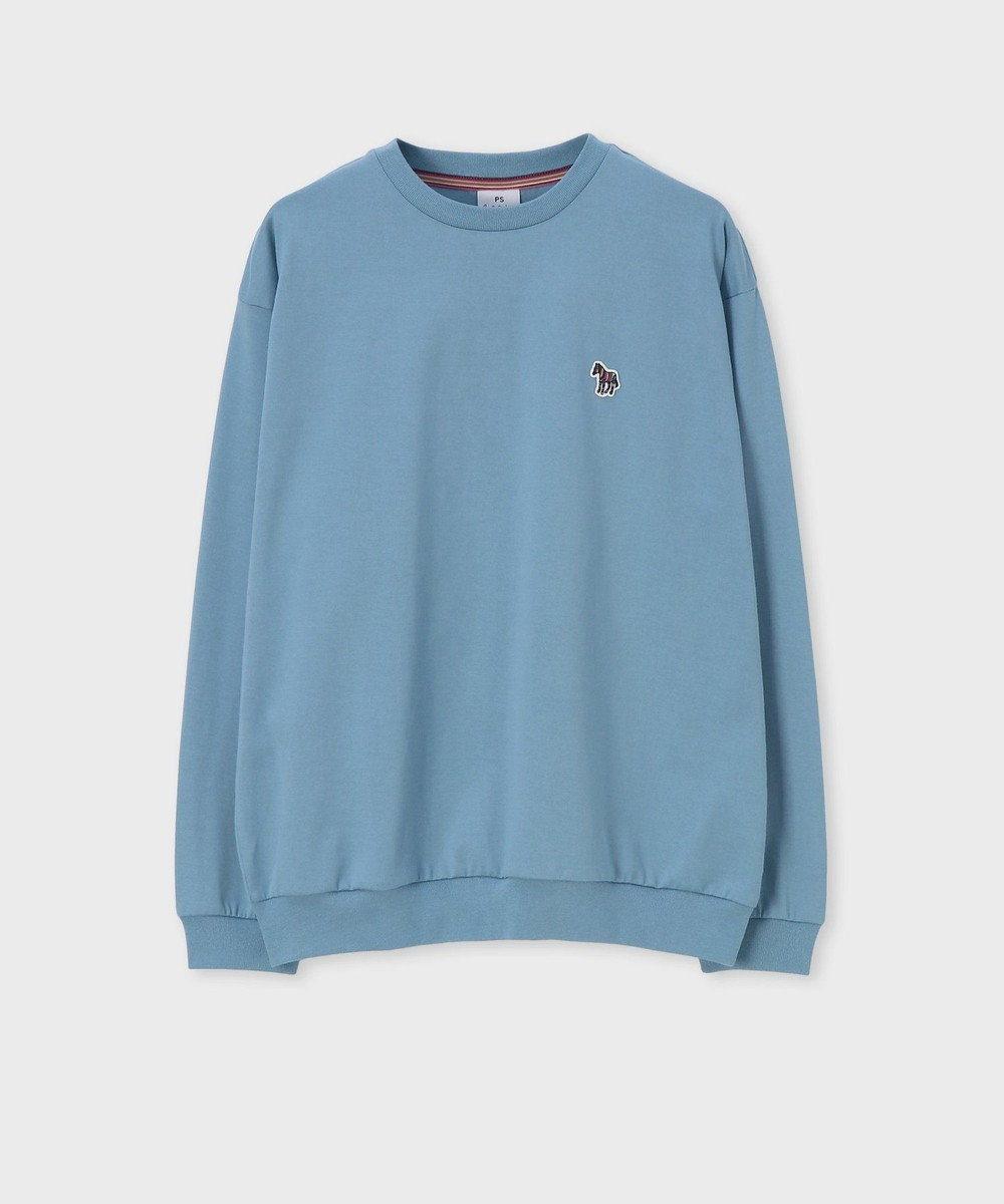 Paul Smith ゼブラワッペン 長袖Tシャツ グレイッシュブルー