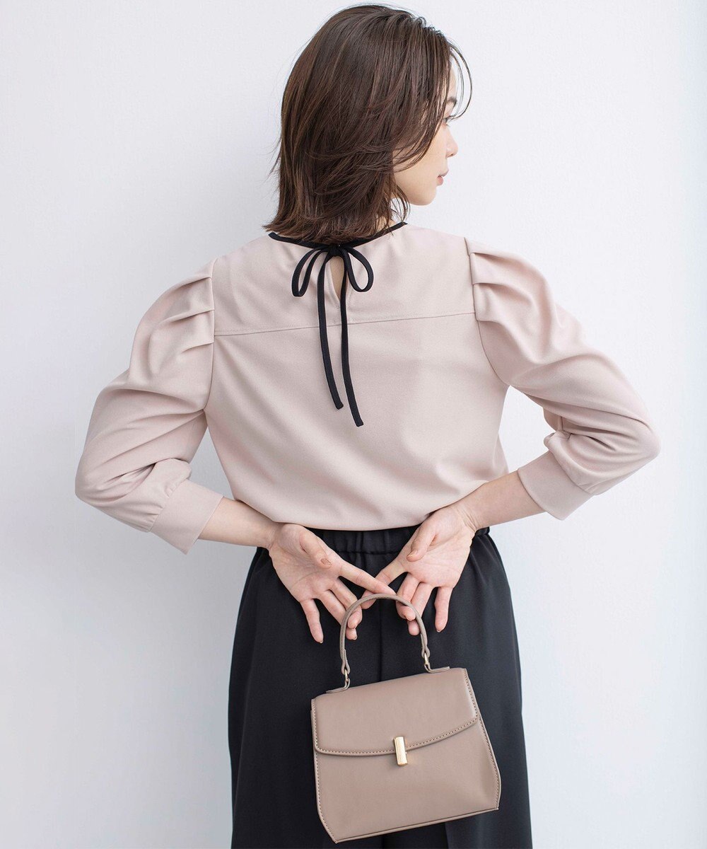 組曲 ライトアムンゼンジャージーバックリボン トップス 