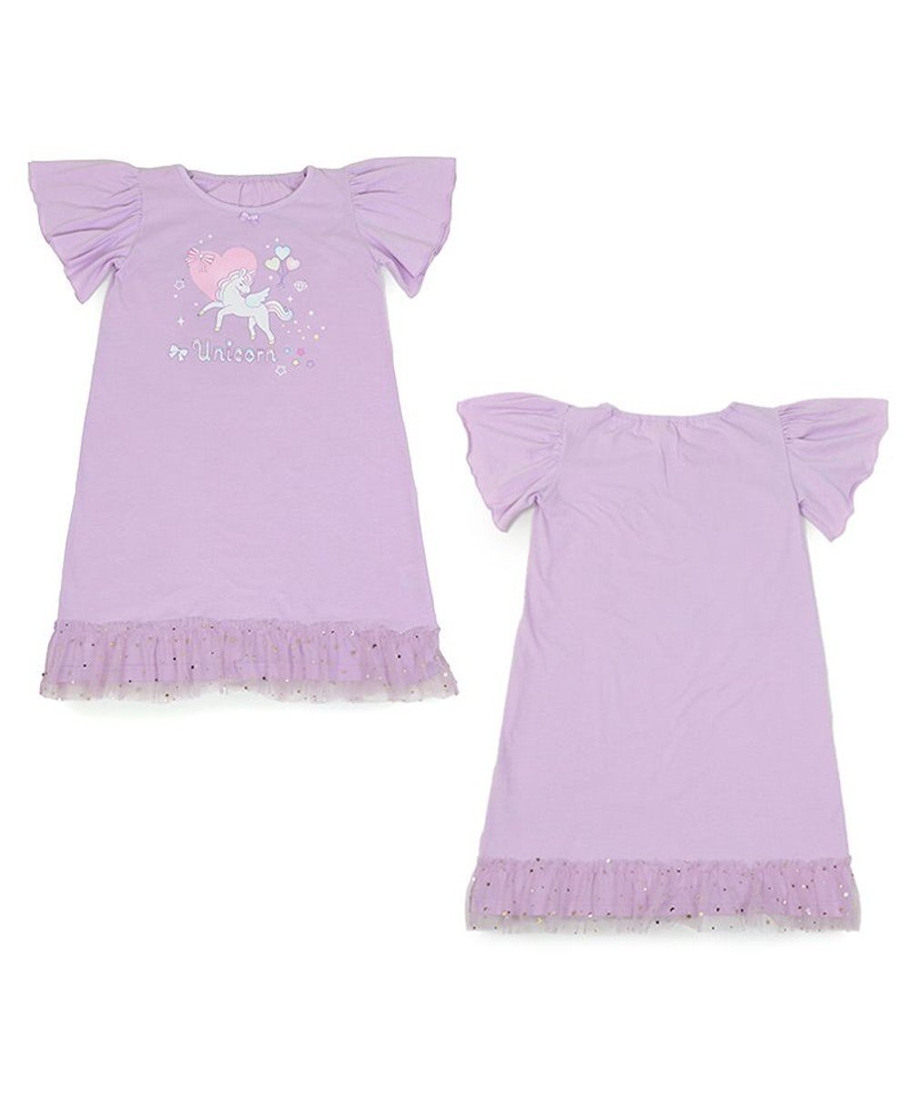 Mother garden マザーガーデン フリル袖 ワンピース Ｍ/L サイズ 100～120cm 120～140cm 《ユニコーン/野いちご》 