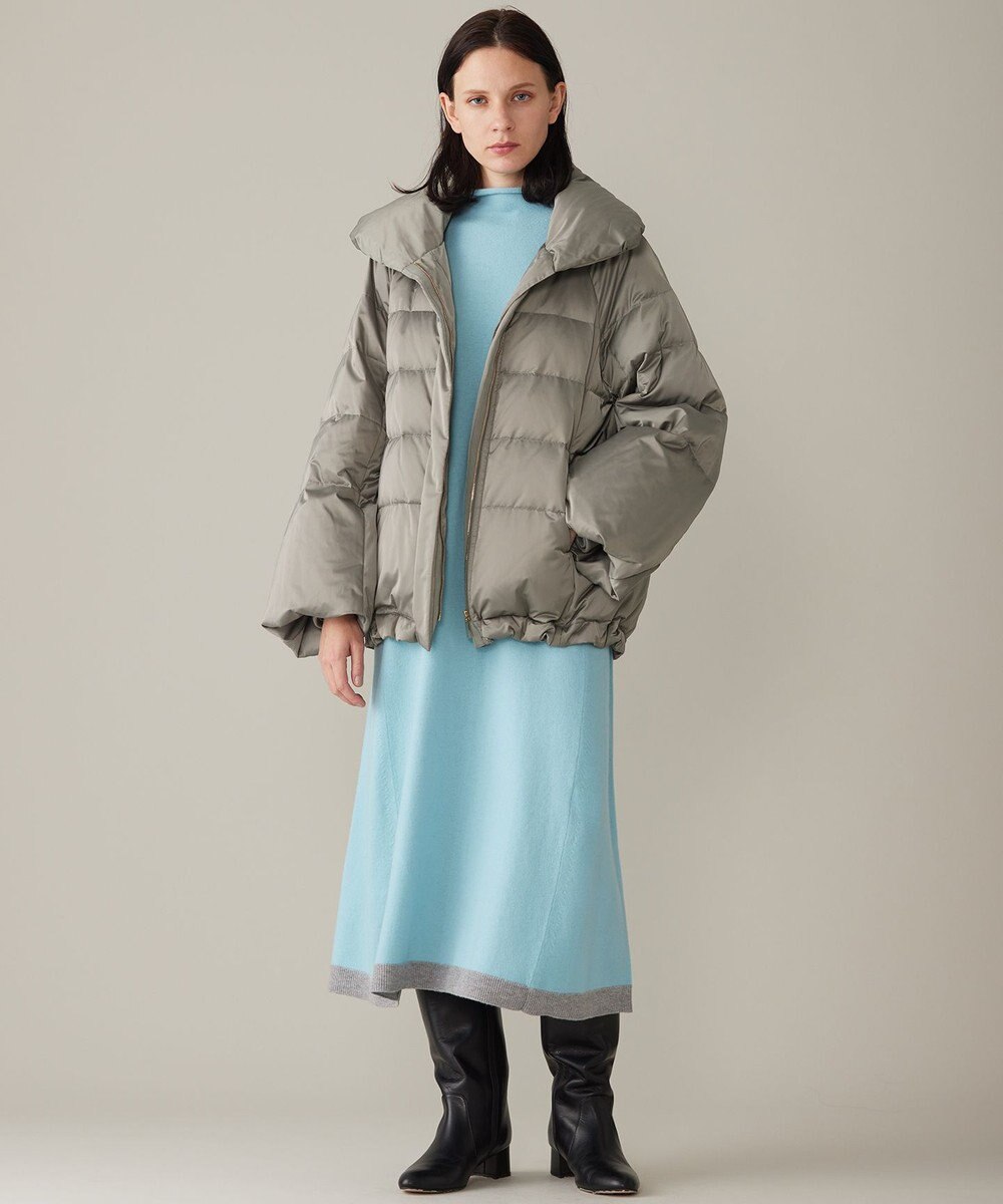 自由区 【洗える】セミウーステッドウールニット ワンピース 