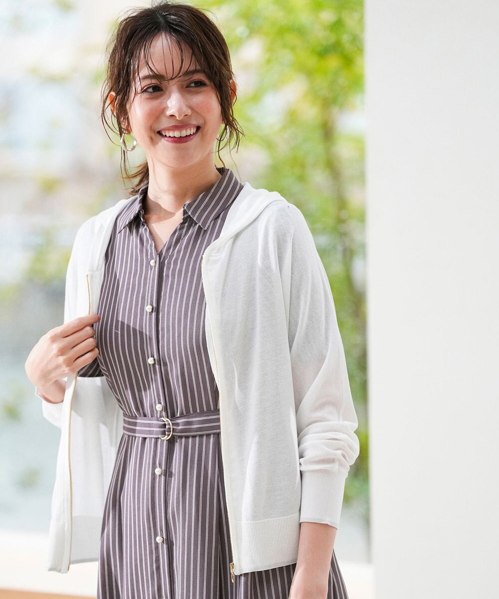 ANY SIS エアリー ニットフーディー 