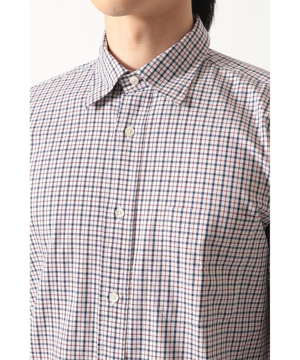 DAKS SIDGRAS ポプリンミニチェックシャツ 