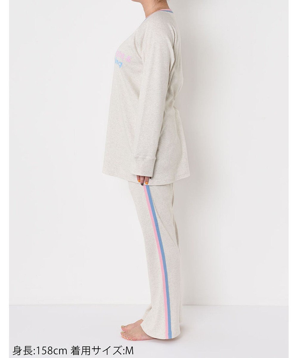 tsumori chisato SLEEP パジャマ　ルームウエア　長袖　長ズボン　綿100%　フライス素材　/ワコール　UDX548 