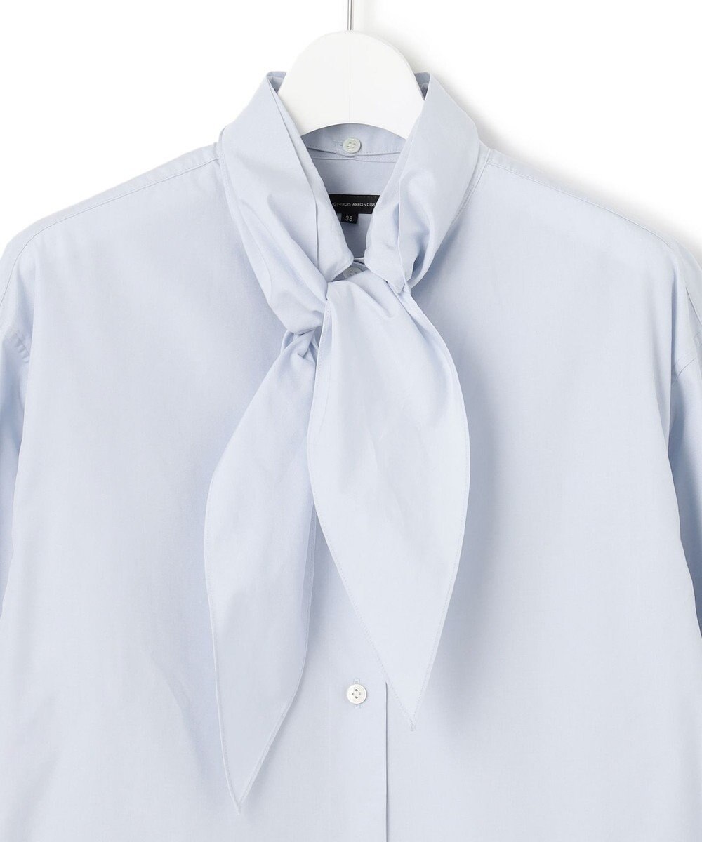 23区 L CANCLINI スカーフ ディテール シャツ 