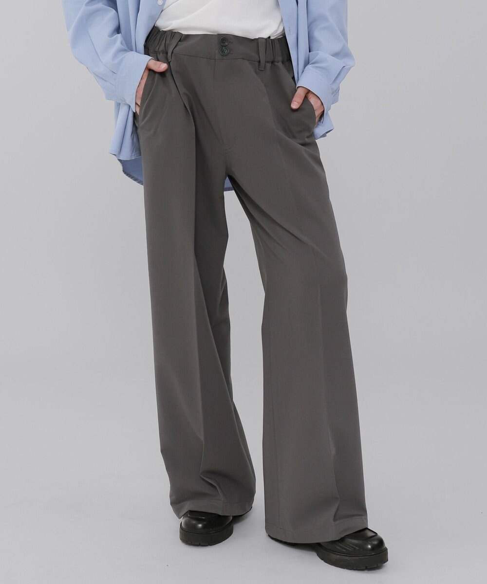 WEGO ローライズバギーフレアスラックス 