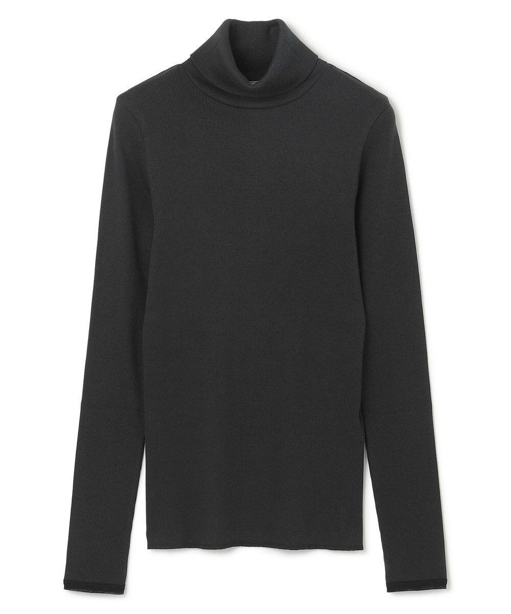 BEIGE， 【BEIGE,ecru/WEB限定・洗える】RIB TOPS /  コットンシルクハイネックトップス 