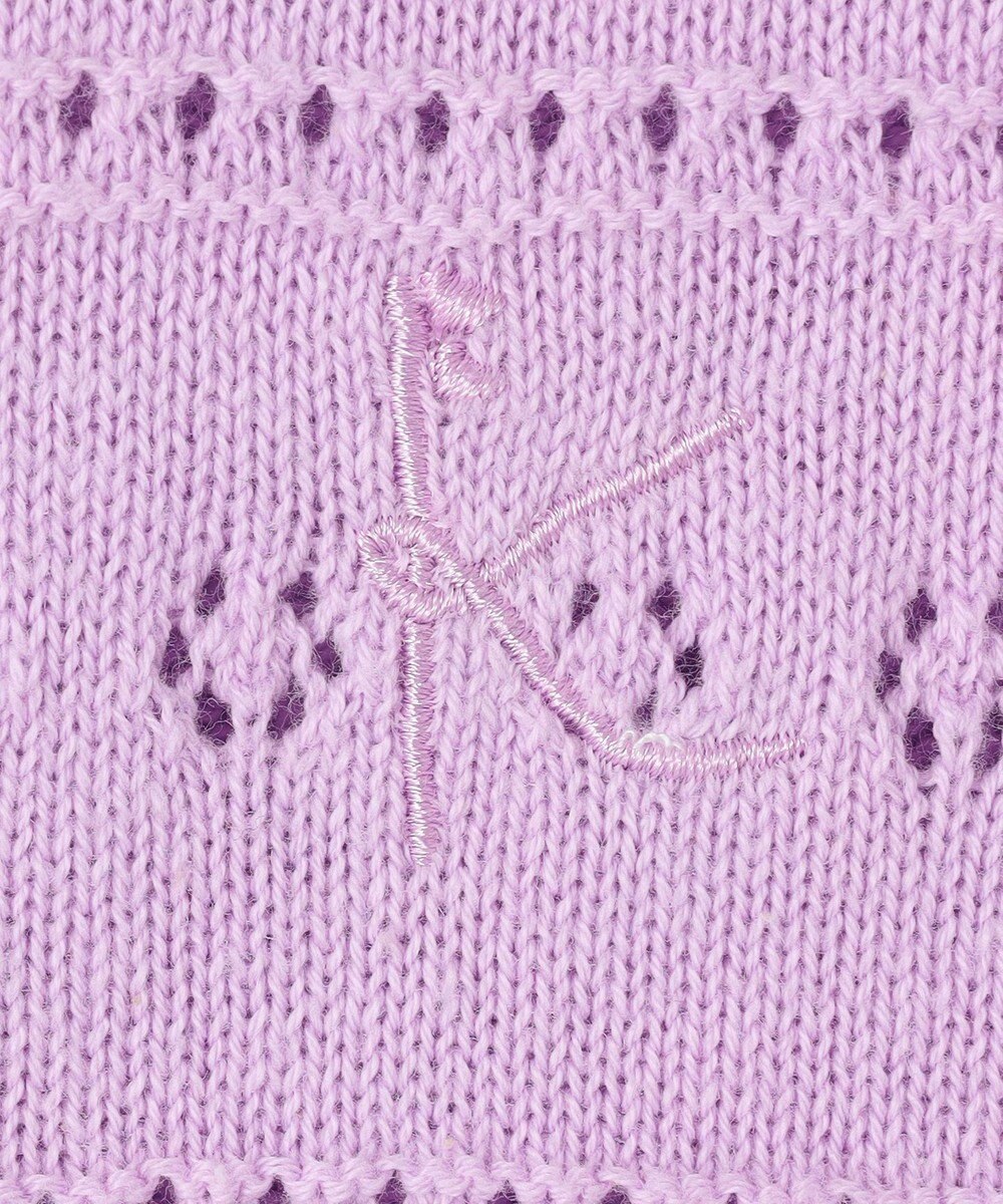 組曲 KIDS 【150-160㎝】フラワーアイレット カーディガン 