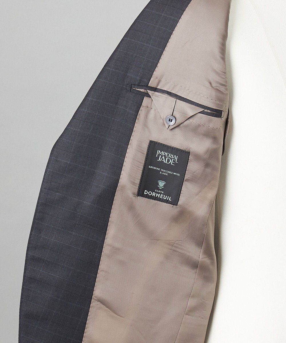 GOTAIRIKU WEB&一部店舗限定【DORMEUIL/ドーメル】IMPERIALJADE/インペリアルジェイド 通年スーツ（グレー×格子） 