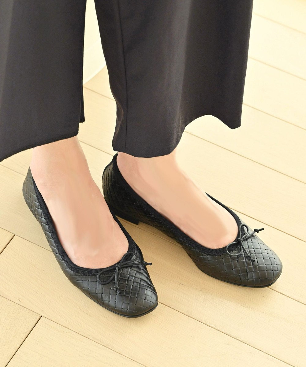 nouvelleRobe Oū 【本革・高反発】Square スクエアトゥ メッシュバレエシューズ 