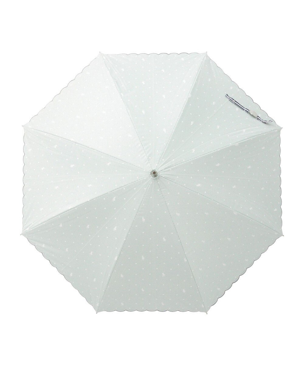 MOONBAT 【軽量】POLO RALPH LAUREN 晴雨兼用日傘 長傘 ストライプドット／遮光 遮熱 UV 