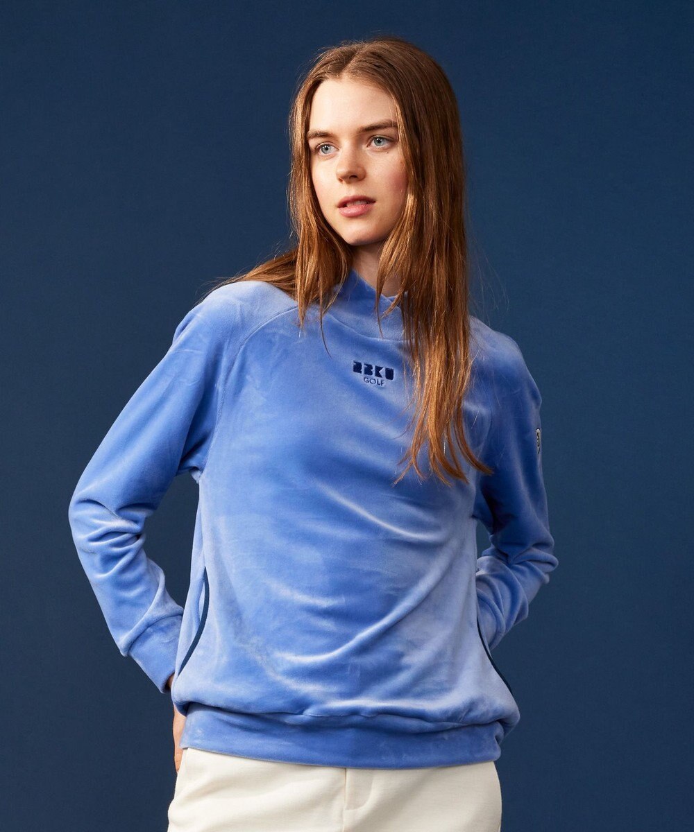 23区GOLF 今シーズンのイチオシ【WOMEN】ベロア ショールモックネック 