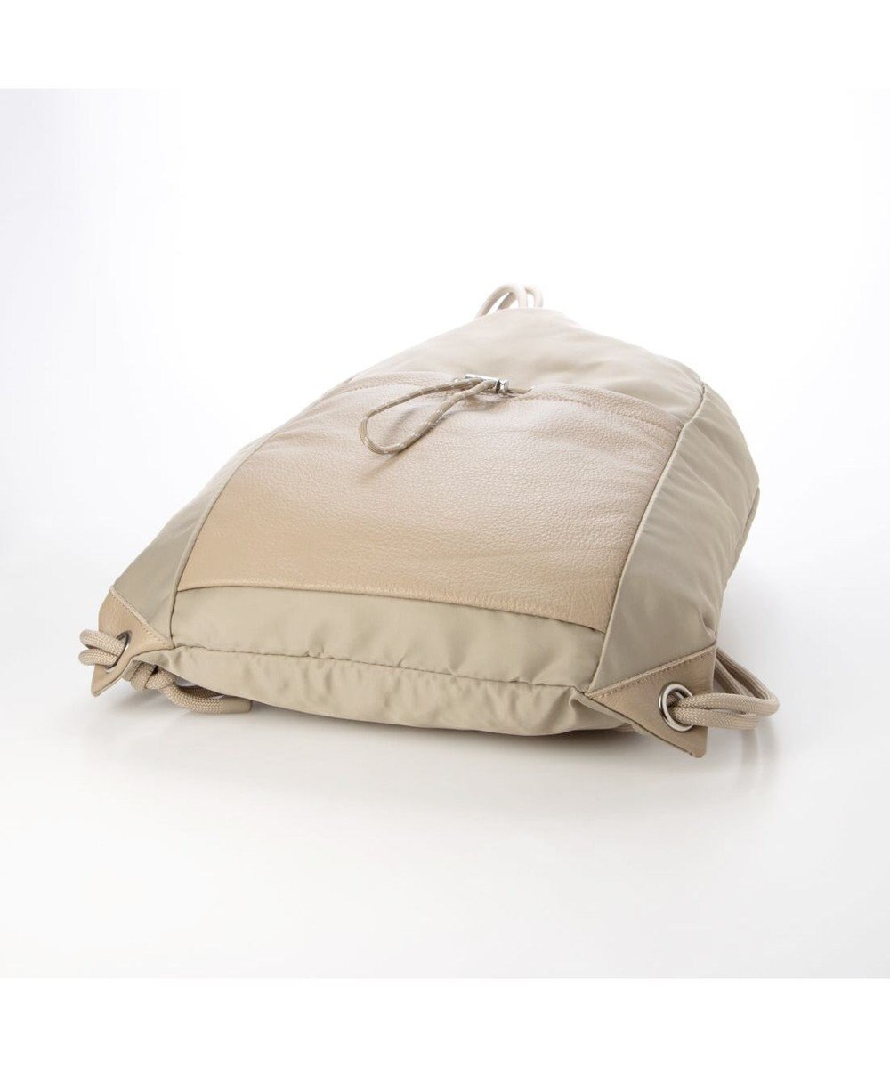 UNBILLION ペルケ perche / ナイロン×牛革ドローコード2wayナップサック 