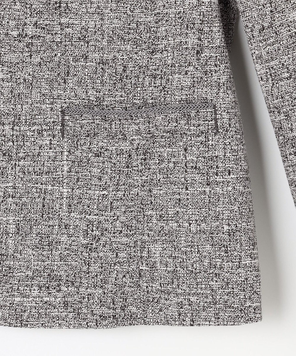 J.PRESS LADIES 【セットアップ対応】Light Tweed ノーカラー ジャケット 