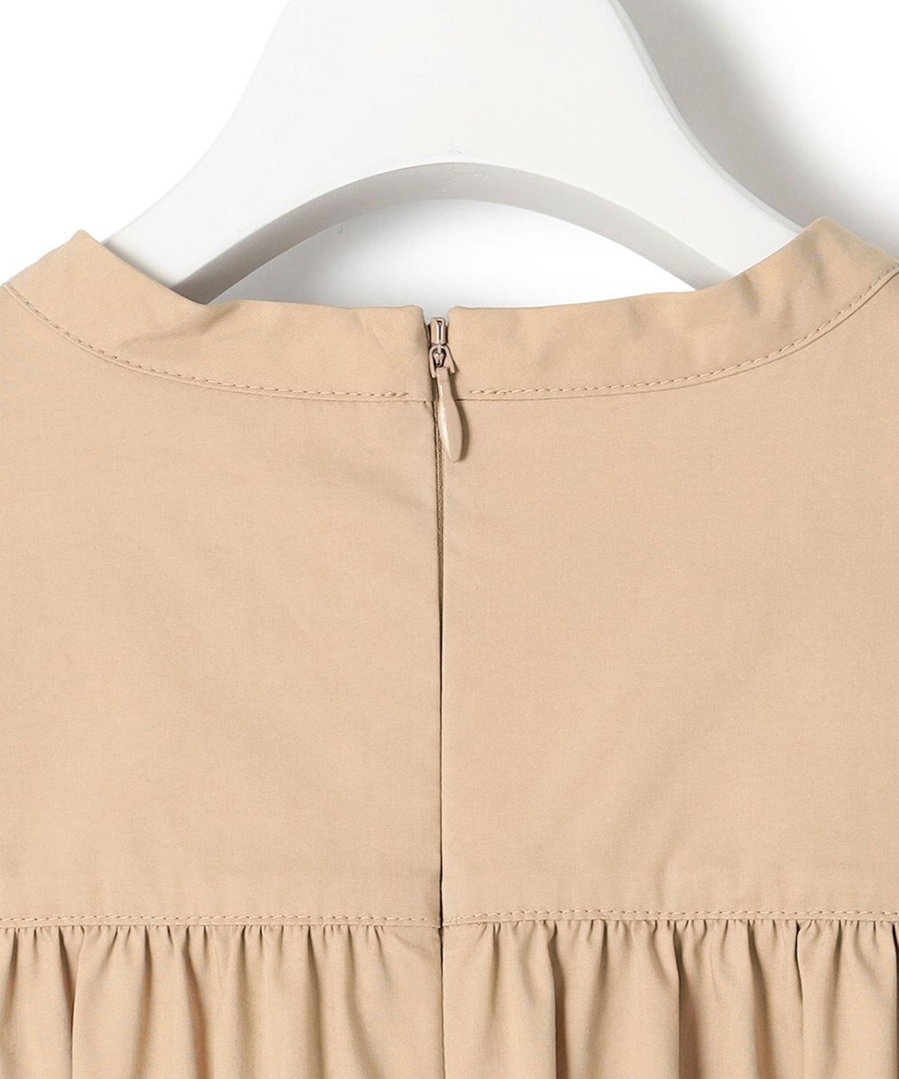 23区 L 【洗える】コンパクトライトクロス ピンタック チュニックワンピース 