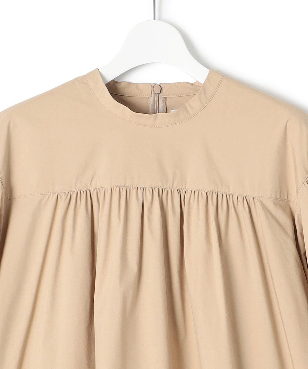 23区 L 【洗える】コンパクトライトクロス ピンタック チュニックワンピース 