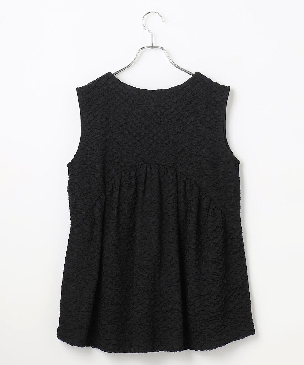 #Newans 【金子綾さんインスタライブご紹介アイテム】（セットアップ可能）ふくれジャガード ペプラムブラウス 