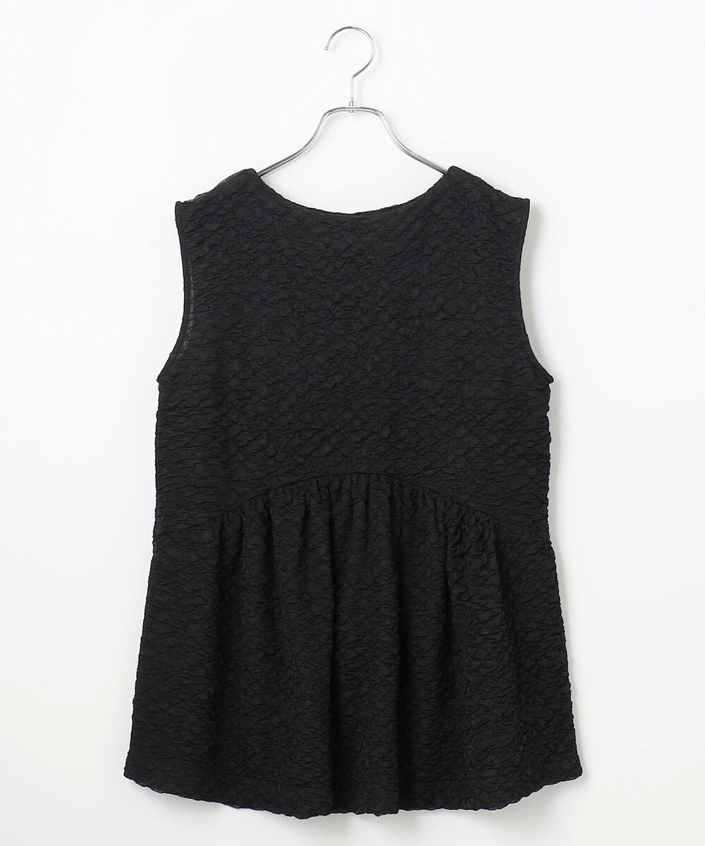 #Newans 【金子綾さんインスタライブご紹介アイテム】（セットアップ可能）ふくれジャガード ペプラムブラウス 