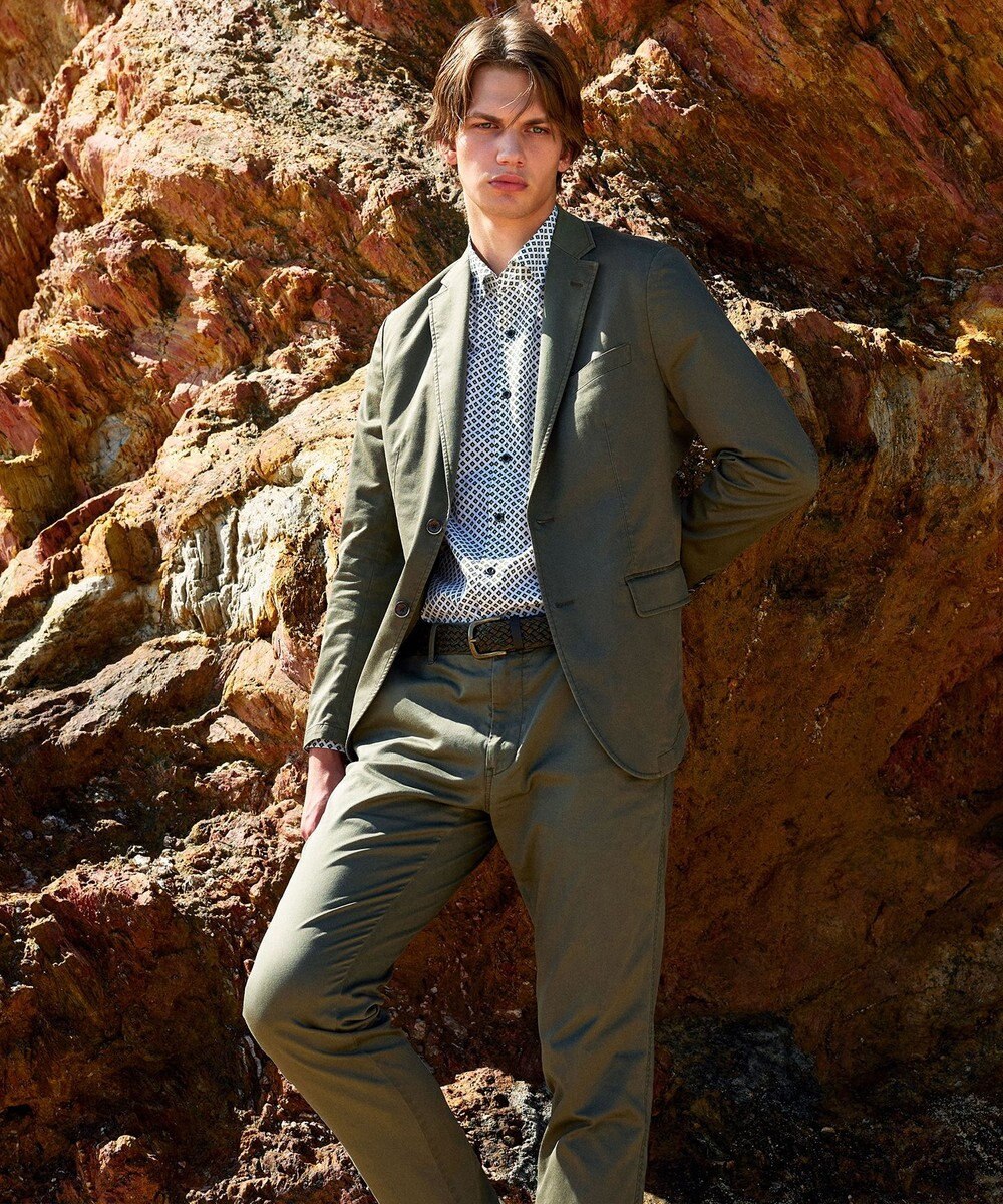 JOSEPH ABBOUD 【ストレッチ/JAPANファブリック】ヴィンテージコットンストレッチ ジャケット 