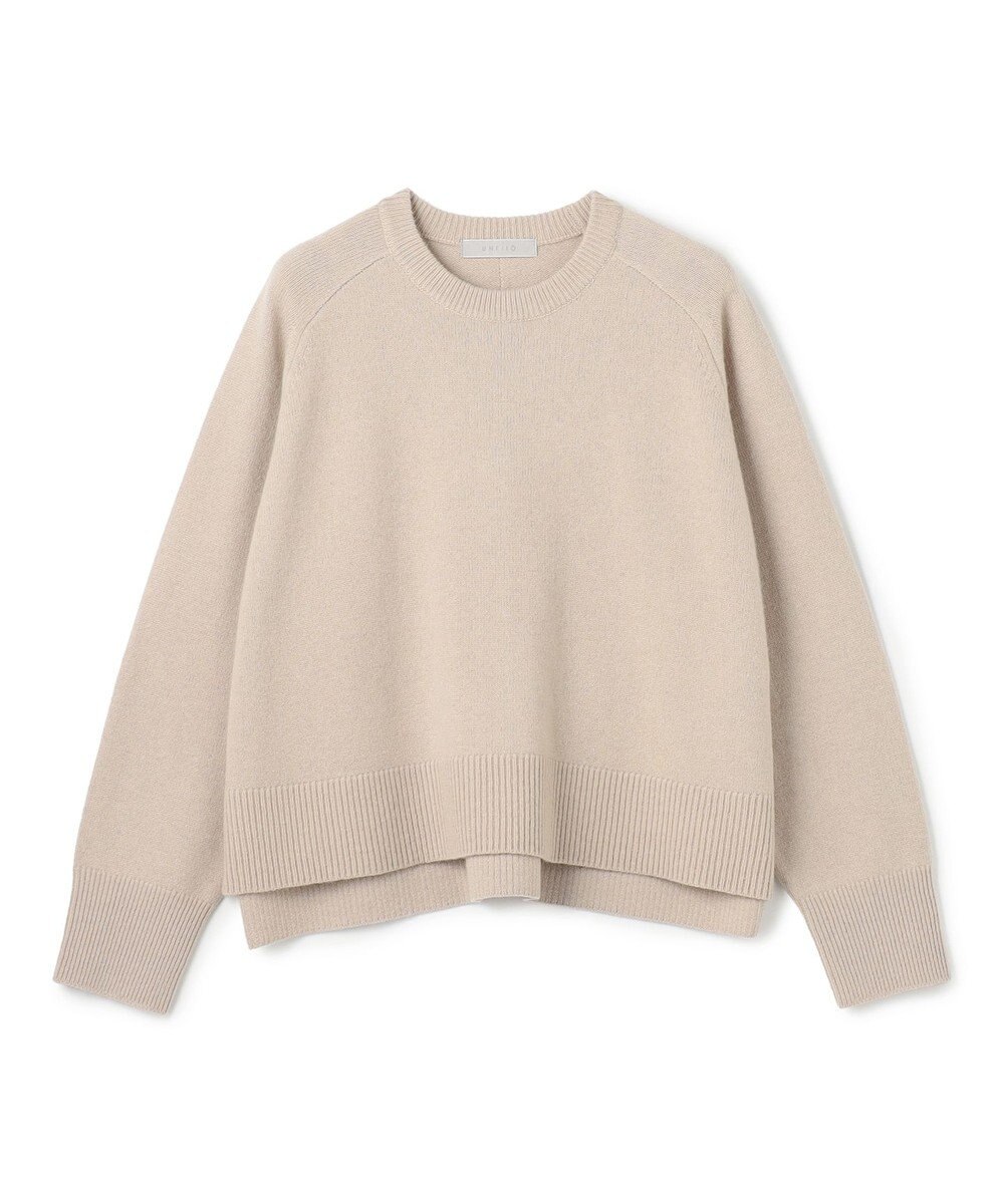 UNFILO カシミヤブレンド クルーネックニット 