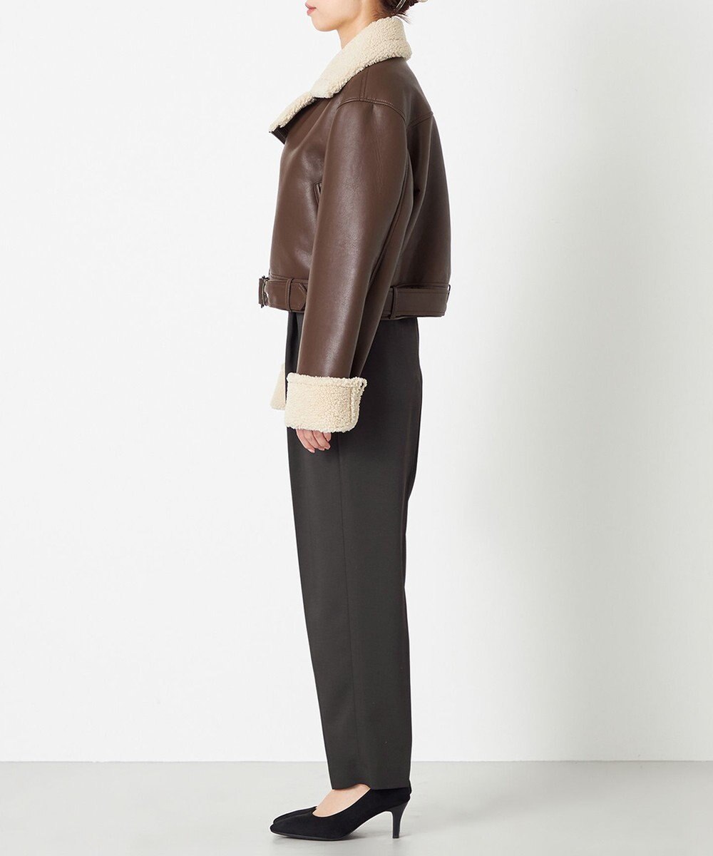 NAVE 【Nave】ヴィーガンムートン ライダースジャケット 