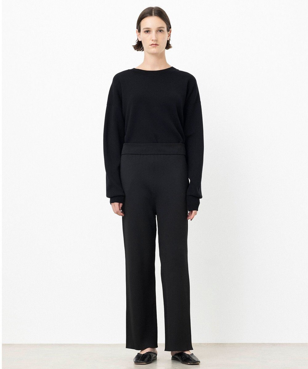 NAVE 【ReNAVE・手洗い可】スポンディッシュニットワイドリブパンツ 
