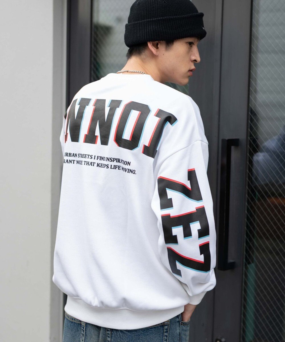 WEGO 【2点SET】アクセ付き裏シャギーグラフィックプルオーバー 