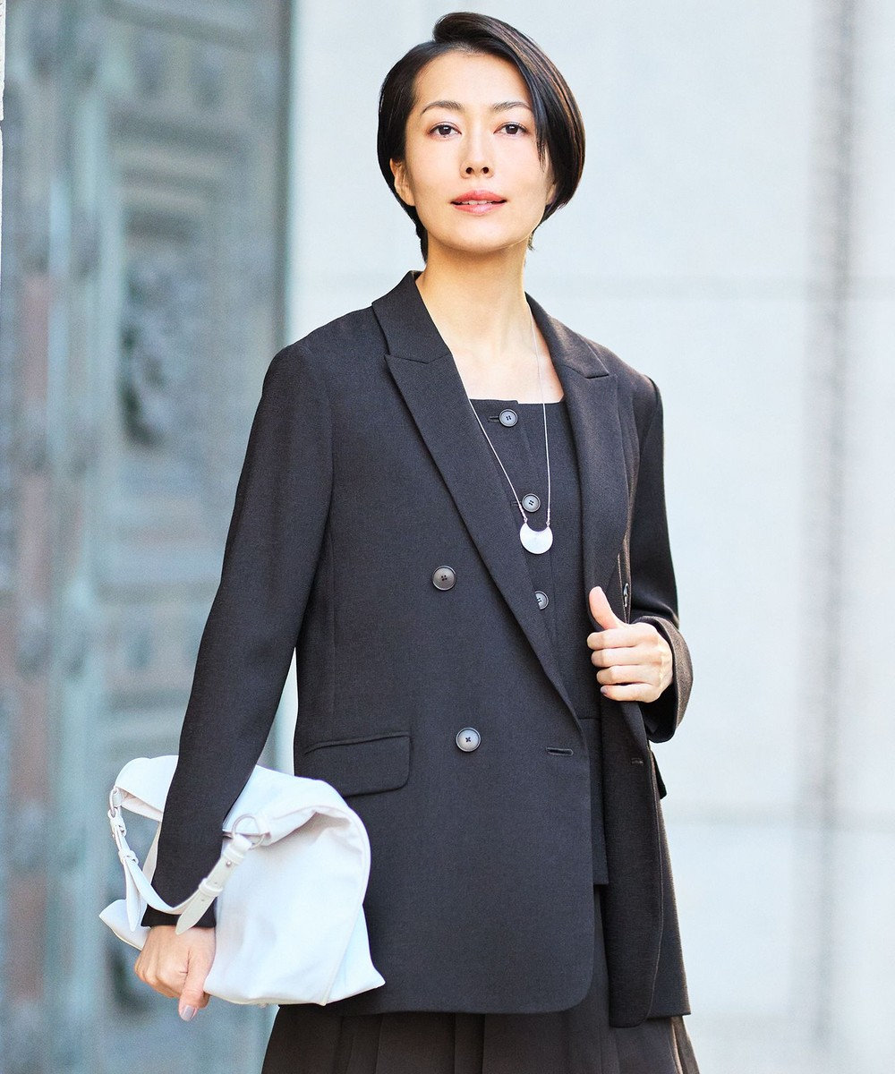 自由区 【カタログ掲載・人気素材・デザインリニューアル・セットアップ対応】リネンライクシンセティックテーラード ジャケット 